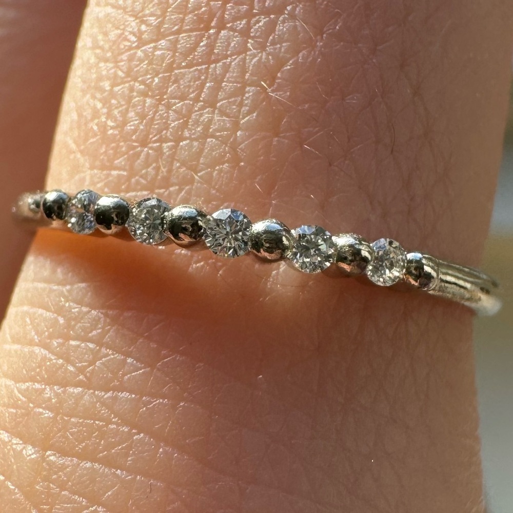 Jennie Kwon 14K White Gold Diamond Pizzicato Ring